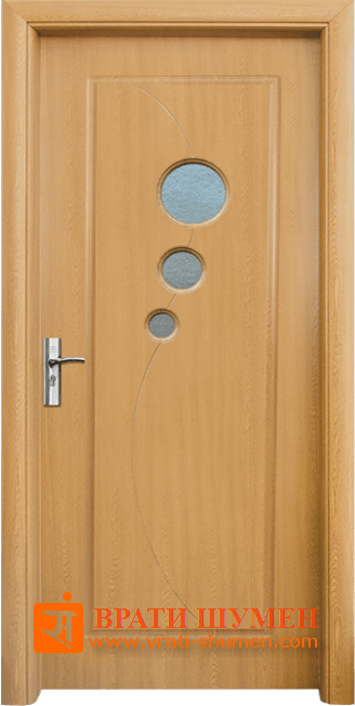 Интериорна HDF врата, модел 017 Светъл дъб