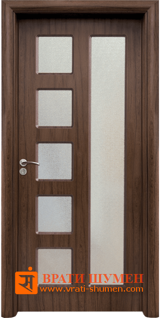 Интериорна HDF врата, модел 048 Орех