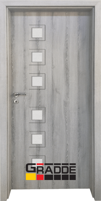 Интериорна HDF врата, модел Gradde Reichsburg, Ясен Вералинга